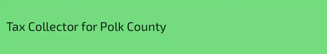 Tax Collector for Polk County